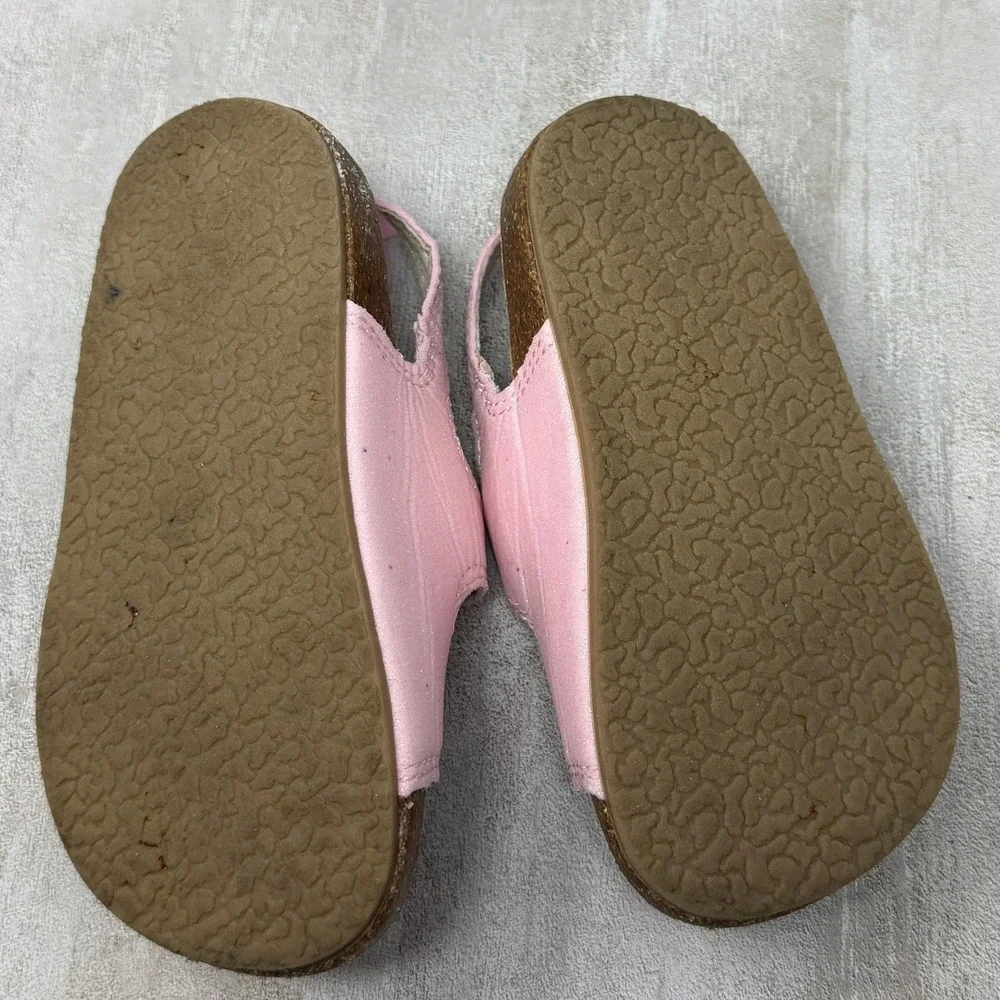 OshKosh Bgosh Noelia Pink Shimmer Double Strap Sandals Toddler Girls Size 7M